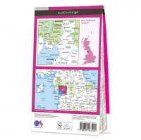 Ordnance Survey Landranger 1:50 000 Laminated 97 - Kendall & Morecambe