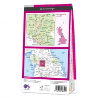 Ordnance Survey Landranger 1:50 000 Laminated 98 - Wensleydale & Upper Wharfdale