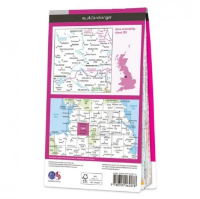 Ordnance Survey Landranger 1:50 000 Laminated 109 - Manchester