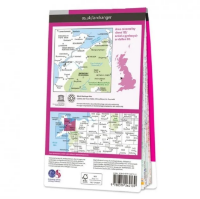 Ordnance Survey Landranger 1:50 000 Laminated 115 - Snowdon
