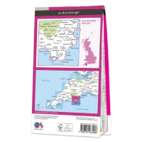 Ordnance Survey Landranger 1:50 000 Laminated 202 - Torbay & South Dartmoor
