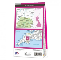 Ordnance Survey Landranger 1:50 000 Laminated 191 - Okehampton & North Dartmoor