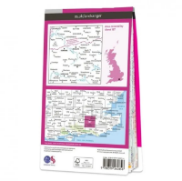 Ordnance Survey Landranger 1:50 000 Laminated 187 - Dorking & Reigate