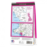 Ordnance Survey Landranger 1:50 000 Laminated 170 - Vale of Glamorgan & Rhondda