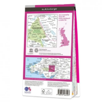 Ordnance Survey Landranger 1:50 000 Laminated 161 - Abergavenny & The Black Mountains