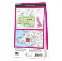 Ordnance Survey Landranger 1:50 000 Laminated 160 - Brecon Beacons