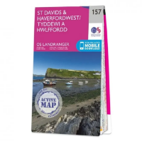 Ordnance Survey Landranger 1:50 000 Laminated 157 - St David's & Haverfordwest