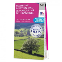 Ordnance Survey Landranger 1:50 000 Laminated 148 - Presteigne & Hay