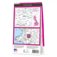 Ordnance Survey Landranger 1:50 000 Laminated 148 - Presteigne & Hay