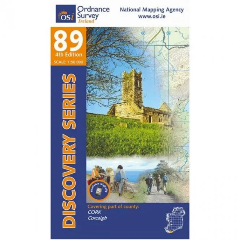 Ordnance Survey of Ireland Discovery Series 1:50 000 - 89 - Cork Skibbereen