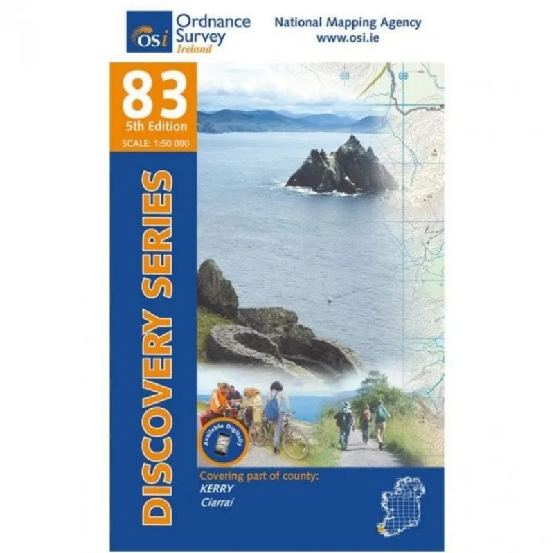 Ordnance Survey of Ireland Discovery Series 1:50 000 - 83 - Kerry Waterville