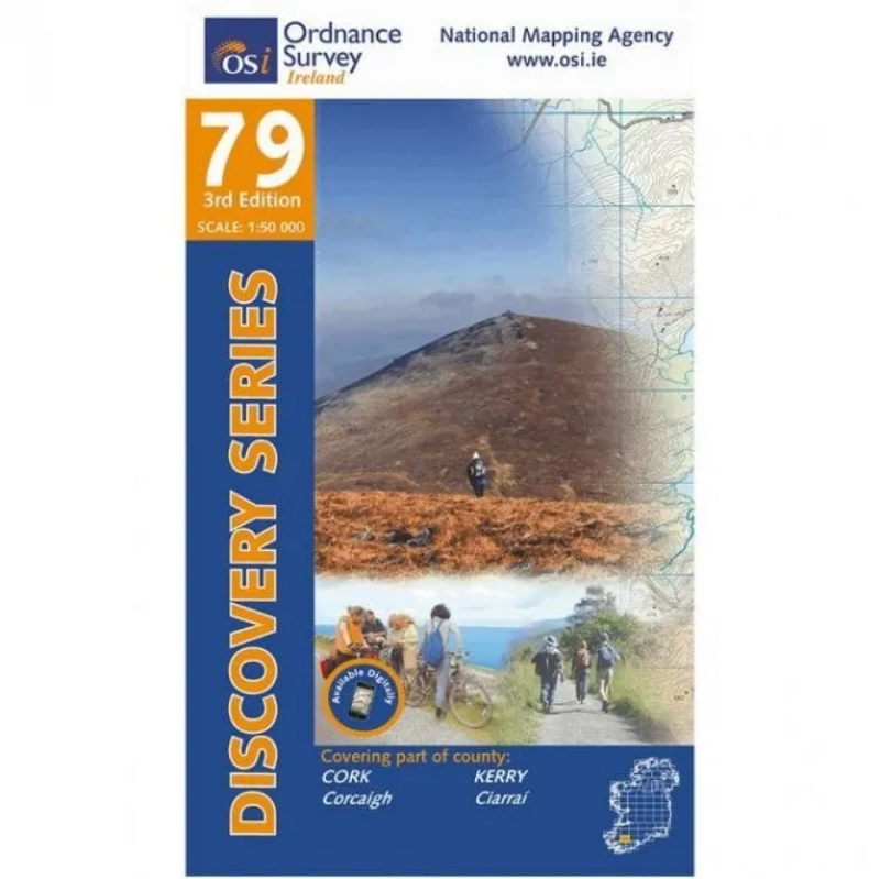 Ordnance Survey of Ireland Discovery Series 1:50 000 - 79 - Cork Kerry Border