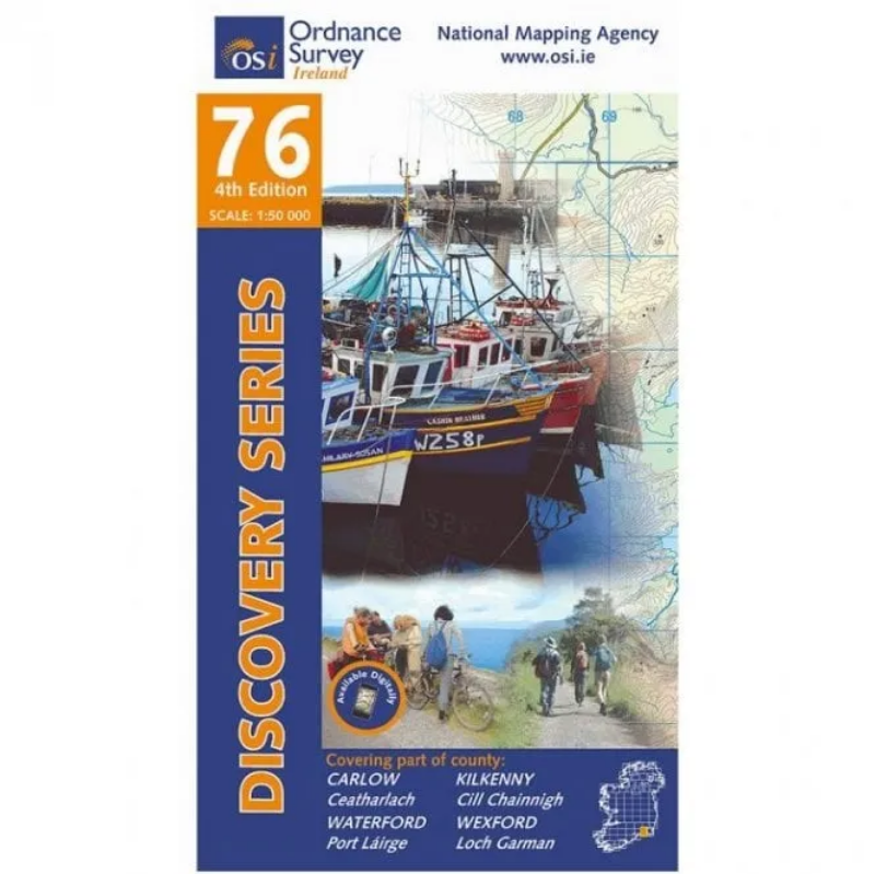 Ordnance Survey of Ireland Discovery Series 1:50 000 - 76 - Carlow Kilkenny