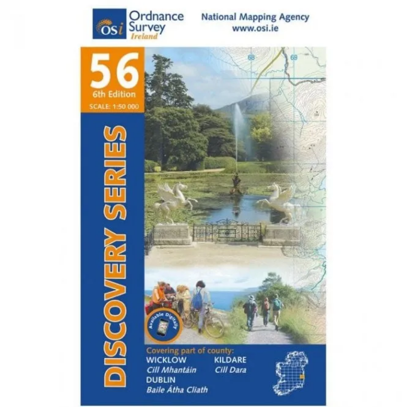 Ordnance Survey of Ireland Discovery Series 1:50 000 - 56 - Wicklow