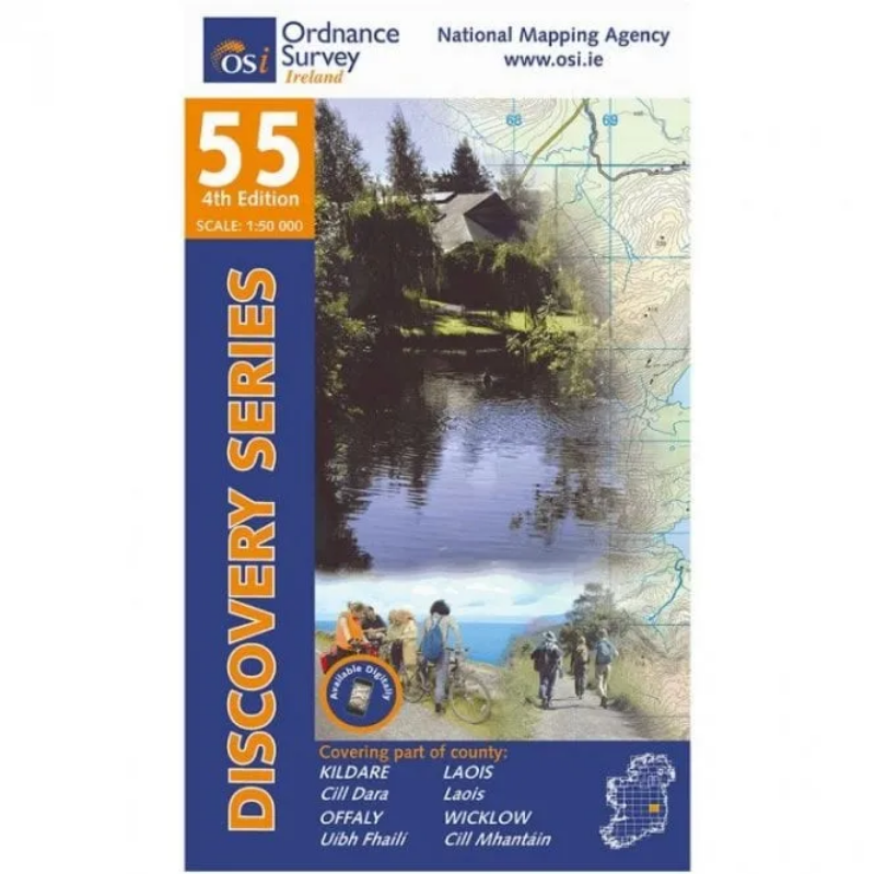 Ordnance Survey of Ireland Discovery Series 1:50 000 - 55 - Kildare Laois