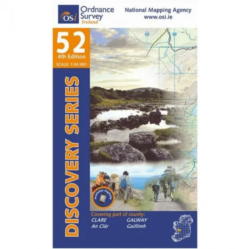 Ordnance Survey of Ireland Discovery Series 1:50 000 - 52 - Clare Galway