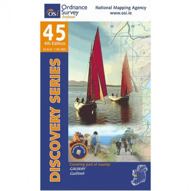 Ordnance Survey of Ireland Discovery Series 1:50 000 - 45 - Galway East