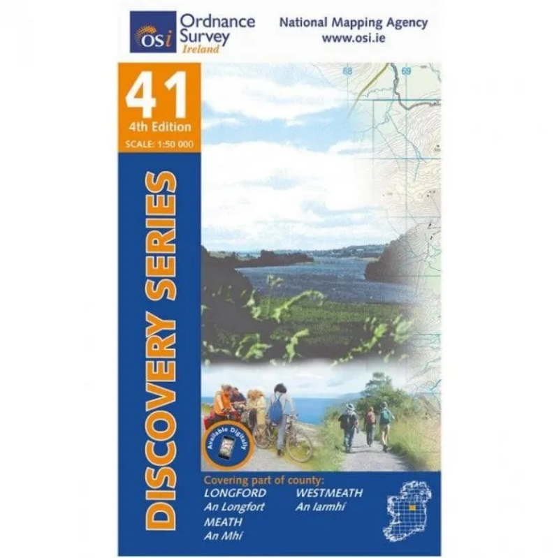 Ordnance Survey of Ireland Discovery Series 1:50 000 - 41 - Longford Meath Westmeath