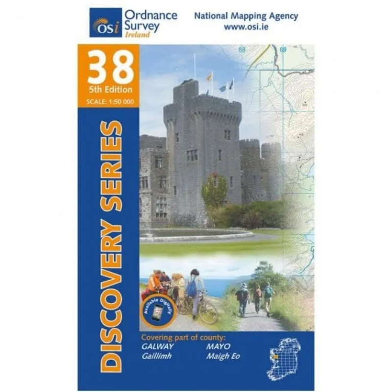 Ordnance Survey of Ireland Discovery Series 1:50 000 - 38 - Mayo Galway