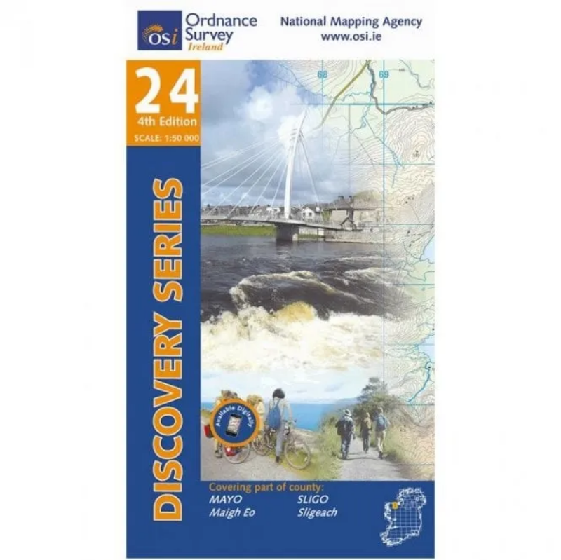 Ordnance Survey of Ireland Discovery Series 1:50 000 - 24 - Mayo Sligo