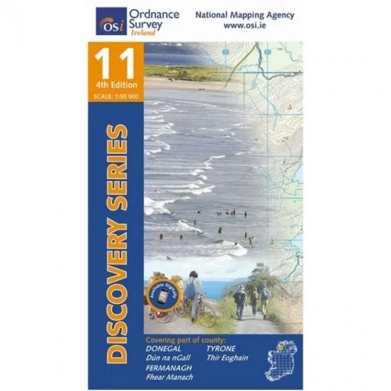Ordnance Survey of Ireland Discovery Series 1:50 000 - 11 - Donegal South