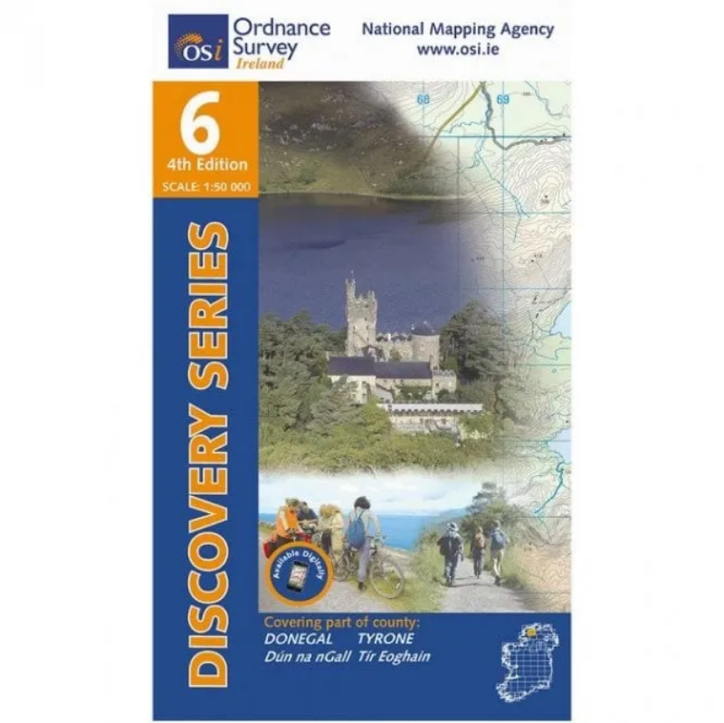 Ordnance Survey of Ireland Discovery Series 1:50 000 - 6 - Donegal Letterkenny