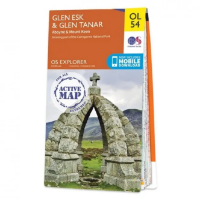 Ordnance Survey Explorer Outdoor Leisure 1:25 000 Laminated - OL54 - Glen Esk & Glen Tanar