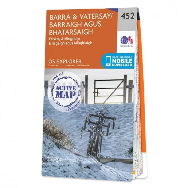 Ordnance Survey Explorer 1:25 000 Laminated - 452 - Barra & Vatersay