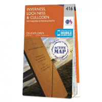 Ordnance Survey Explorer 1:25 000 Laminated - 416 - Inverness, Loch Ness & Culloden