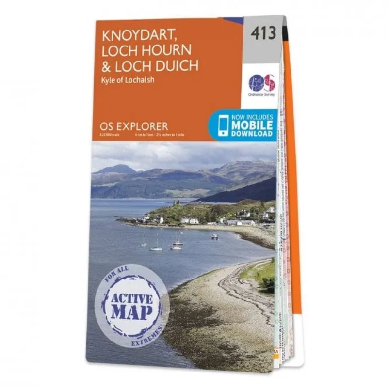 Ordnance Survey Explorer 1:25 000 Laminated - 413 - Knoydart Loch Hourn