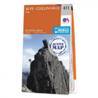 Ordnance Survey Explorer 1:25 000 Laminated - 411 - Skye - Cuillin Hills