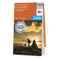 Ordnance Survey Explorer 1:25 000 Laminated - 400 - Loch Lochry & Glen Roy