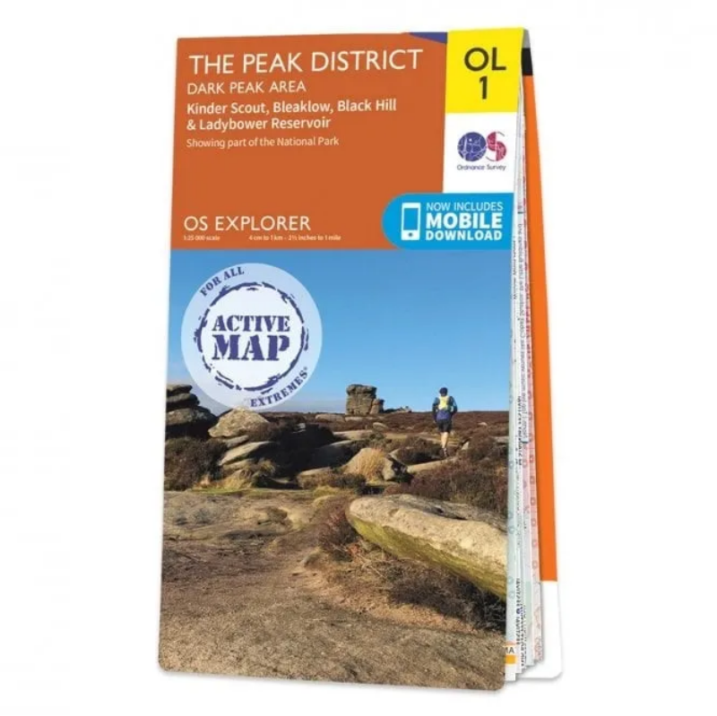 Ordnance Survey Explorer Outdoor Leisure 1:25 000 - OL1 - The Peak District
