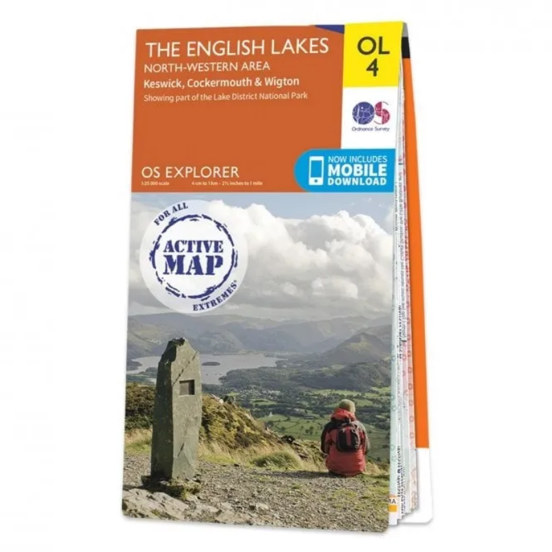 Ordnance Survey Explorer Outdoor Leisure 1:25 000 - OL4 - The English Lakes - North-Western Area