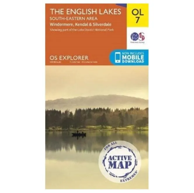 Ordnance Survey Explorer Outdoor Leisure 1:25 000 - OL7 - The English Lakes - South-Eastern Area