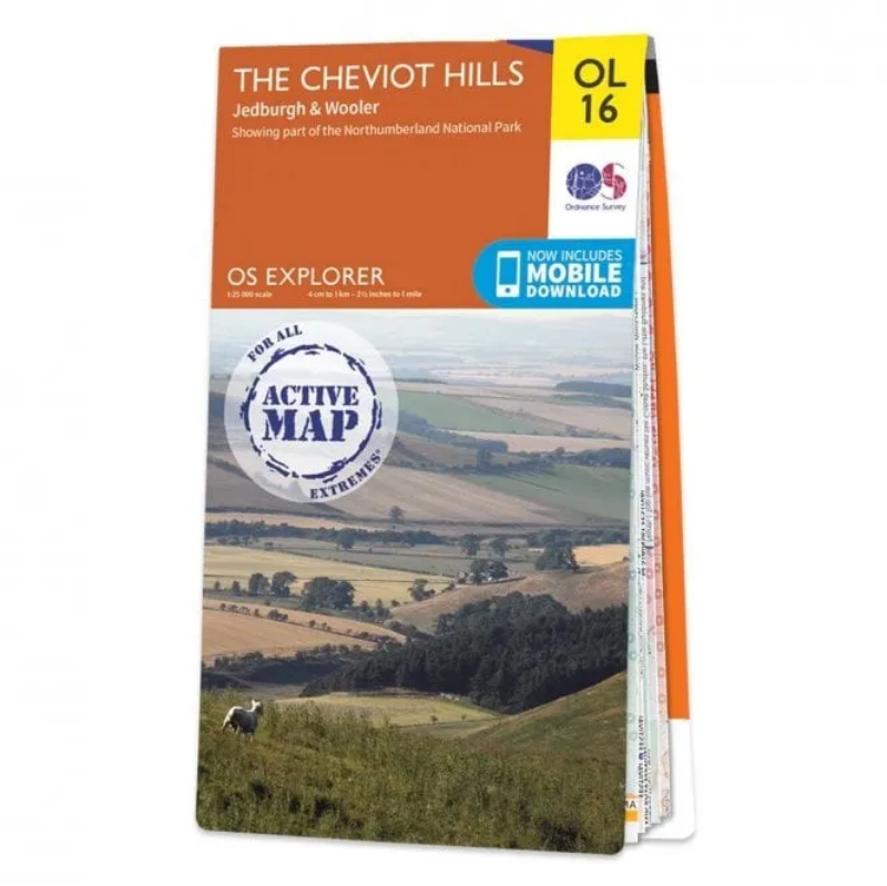 Ordnance Survey Explorer Outdoor Leisure 1:25 000 - OL16 - The Cheviot Hills