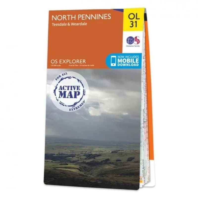 Ordnance Survey Explorer Outdoor Leisure 1:25 000 - OL31 - North Pennines