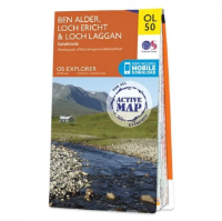 Ordnance Survey Explorer Outdoor Leisure 1:25 000 - OL50 - Ben Alder, Loch Ericht & Loch Laggan