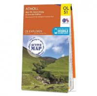 Ordnance Survey Explorer Outdoor Leisure 1:25 000 - OL51 - Atholl, Glen Tilt, Beinn Dearg & Carn Nan Gabhar