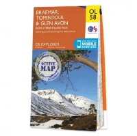 Ordnance Survey Explorer Outdoor Leisure 1:25 000 - OL58 - Braemar, Tomintoul & Glen Avon