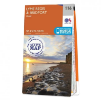Ordnance Survey Explorer 1:25 000 Laminated - 116 - Lyme Regis & Bridport