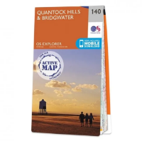 Ordnance Survey Explorer 1:25 000 Laminated - 140 - Quantock Hills & Bridgewater 