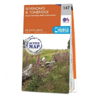 Ordnance Survey Explorer 1:25 000 Laminated - 147 - Sevenoaks & Tonb