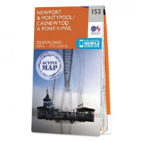 Ordnance Survey Explorer 1:25 000 Laminated - 152 - Newport & Pontypool