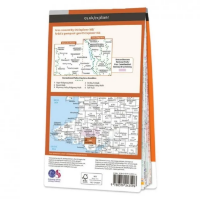Ordnance Survey Explorer 1:25 000 Laminated - 166 - Rhondda & Merthyr Tydfil