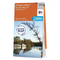 Ordnance Survey Explorer 1:25 000 Laminated - 174 - Epping Forest & Lee Valley