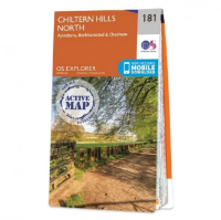 Ordnance Survey Explorer 1:25 000 Laminated - 181 - Chiltern Hills North
