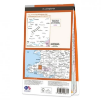 Ordnance Survey Explorer 1:25 000 Laminated - 186 - Llandeilo & Brechfa Forest