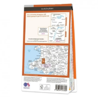 Ordnance Survey Explorer 1:25 000 Laminated - 187 - Llandovery, Llanwrtyd Wells & Llyn Brianne