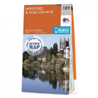 Ordnance Survey Explorer 1:25 000 Laminated - 189 - Hereford & Ross-on-Wye